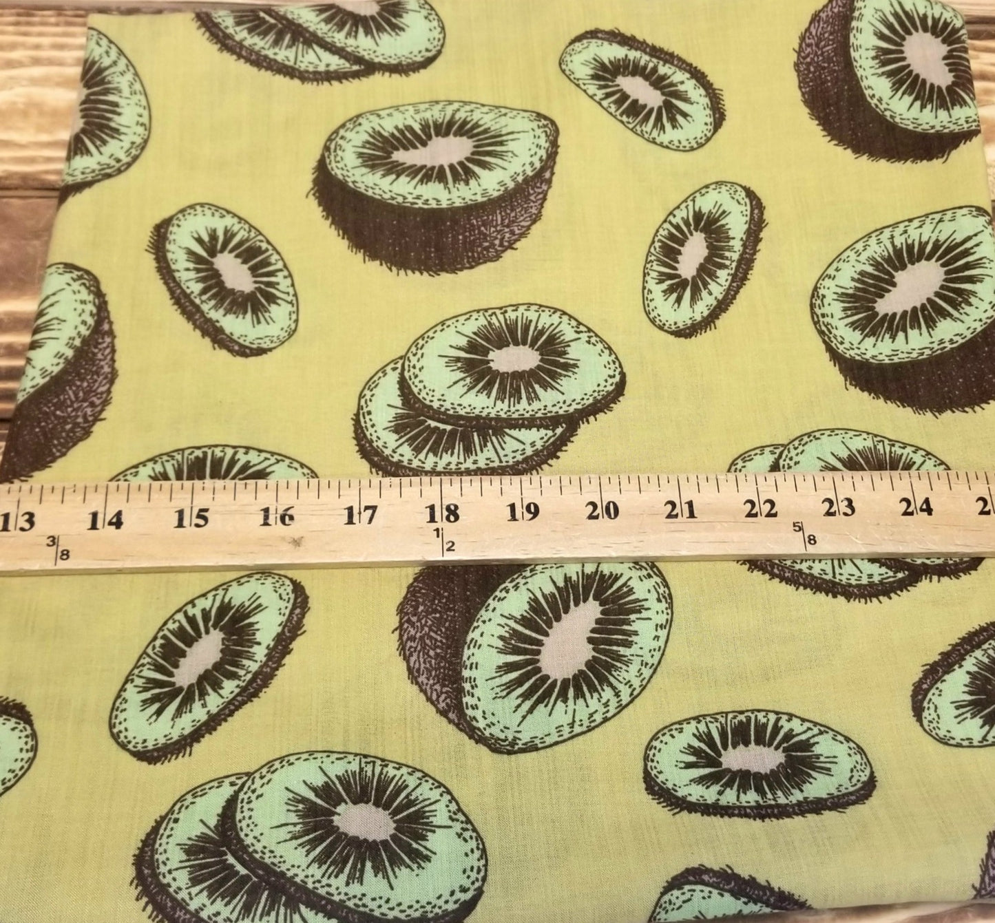 Designer Deadstock Kiwi Green and Chartreuse  Yellow Cotton Lawn - Sold by the yard