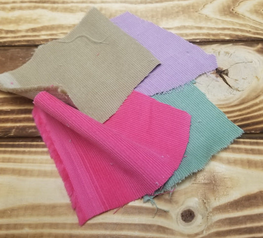 End of bolt:1.5 yards of Corduroy Pink 16 Wale Cotton Non-stretch Woven-remnant
