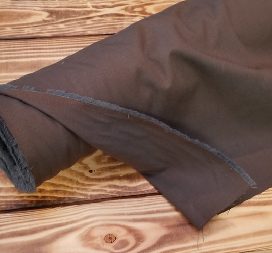 End of BOlt: 3.5 yards of Fashion 100% Cotton Brown/ Gray Two Tone Chambray Shirting Woven-remnant