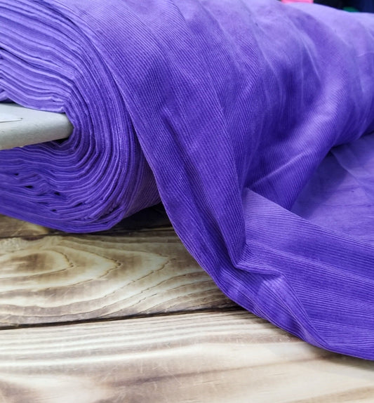 Fashion Corduroy Purple 16 Wale Cotton Woven-price by the yard