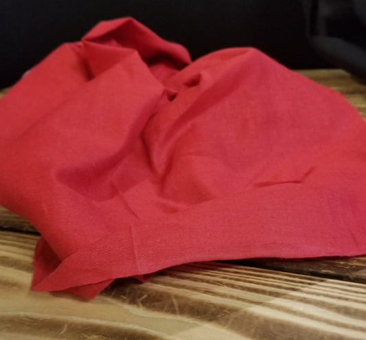 End of Bolt: 2-7/8th yards of Apparel Vibrant Red Linen Blend Solid Woven-remnant