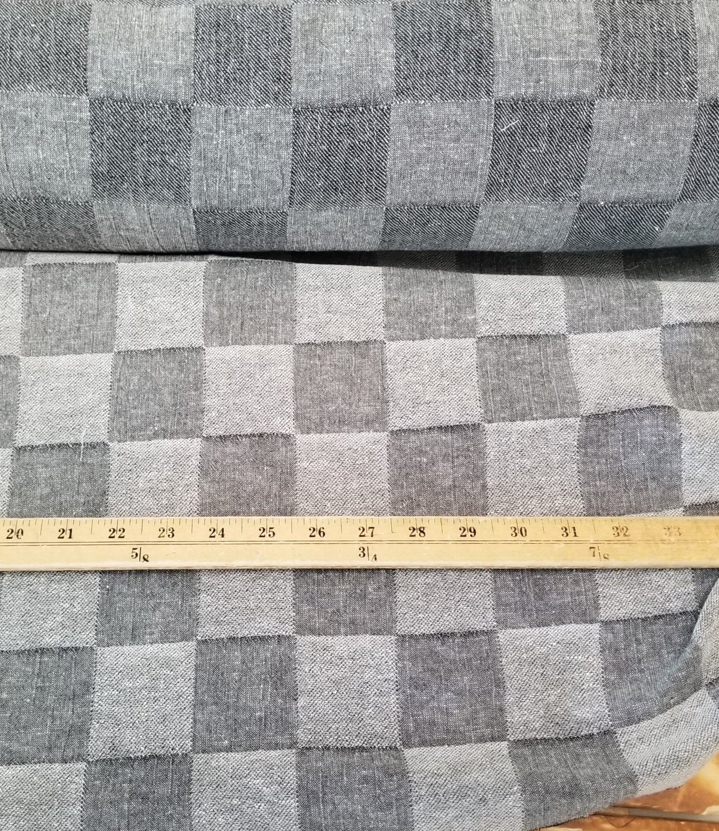 designer deadstock linen woven