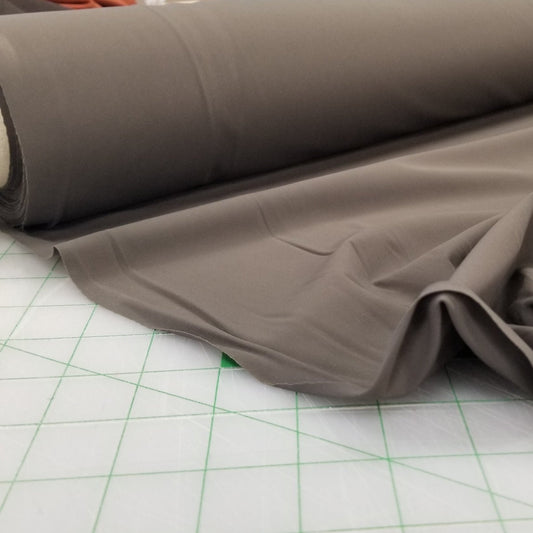 End of Bolt: 2 yards of Designer Deadstock Sample Yardage Nylon Spandex  Grey Brown Knit- remnant