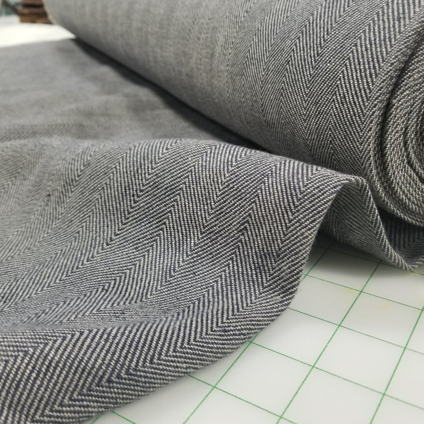 herringbone irish linen woven
