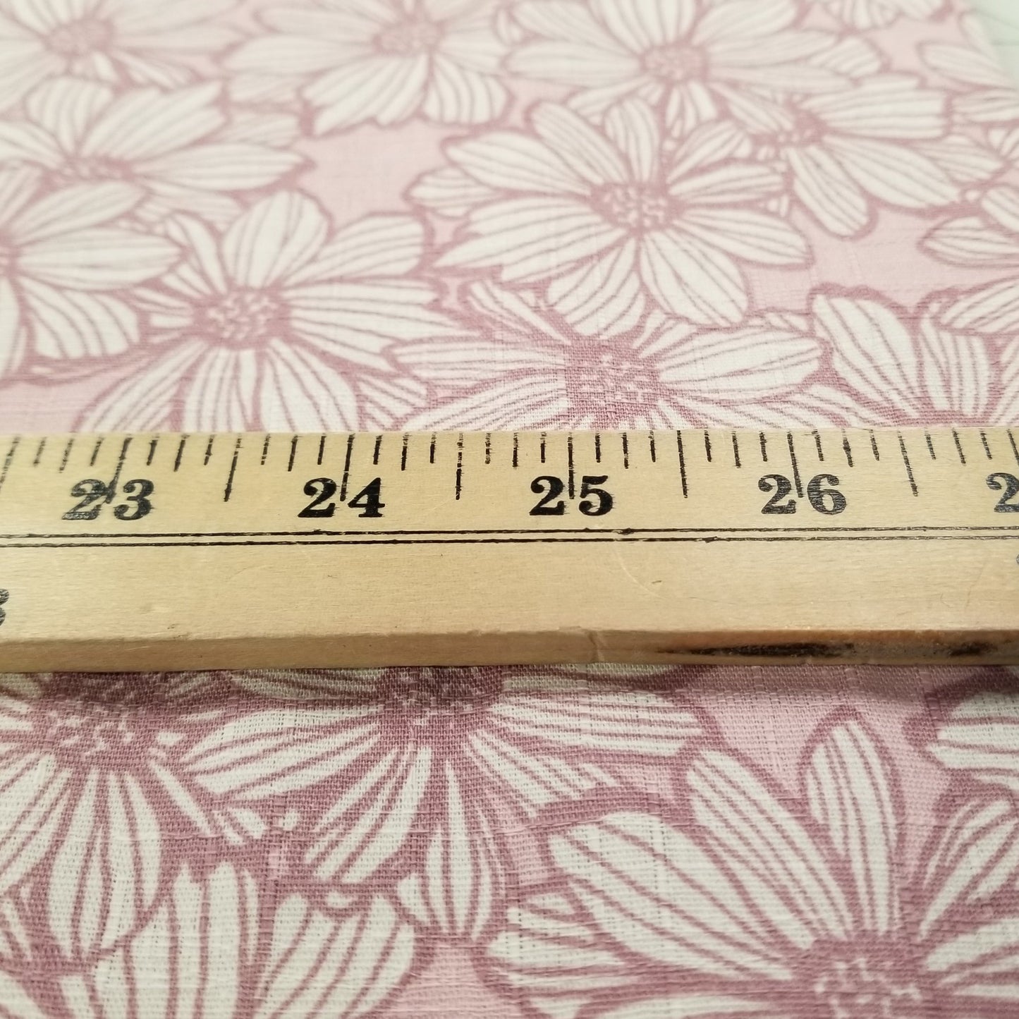 Japan Import: Textured Dobby Cotton Pink Floral Woven- by the yard