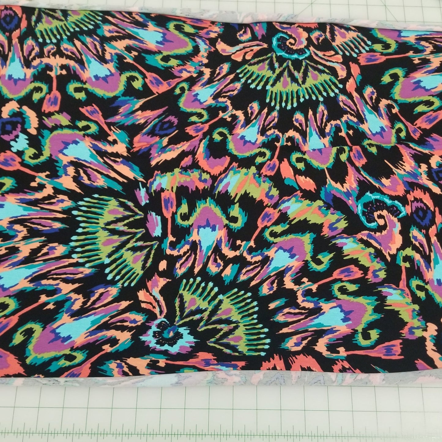 Premium Quality Dakota Rayon Spandex Abstract Kaleidoscope Print  Knit 7.23 oz- by the yard