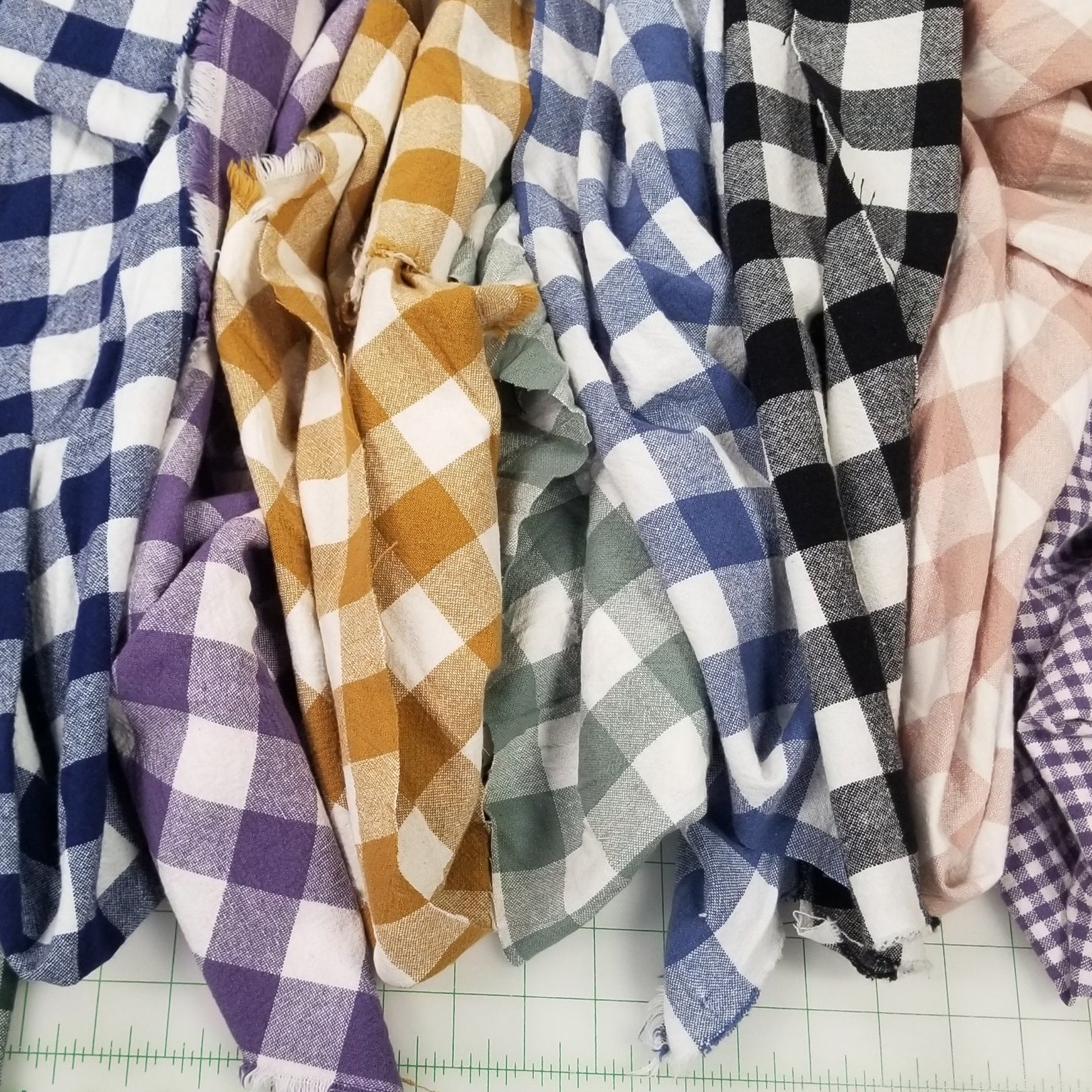 organic checkered fabric from Telio