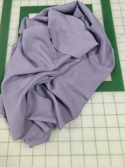 Rayon Shirting Poplin Solid Lavender Woven 3.39oz- by the yard