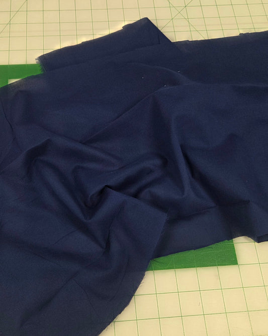 Cotton Voile Solid Royal Medium Blue 2oz OEKO TEX Woven-by the yard