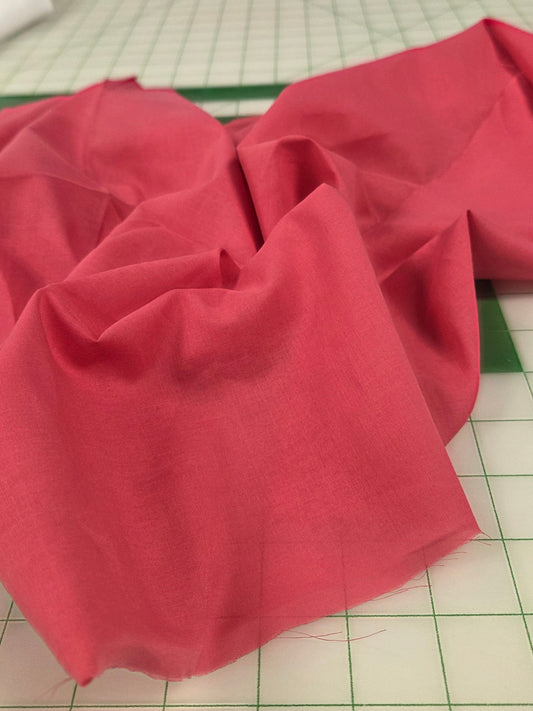 fuchsia cotton voile solid woven