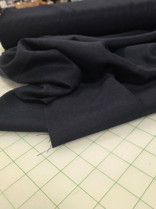 Palma Rayon Linen Black  5.5oz Woven- by the yard