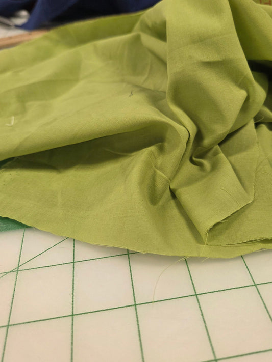 Cotton Voile Solid Lime  2oz OEKO TEX Woven-by the yard