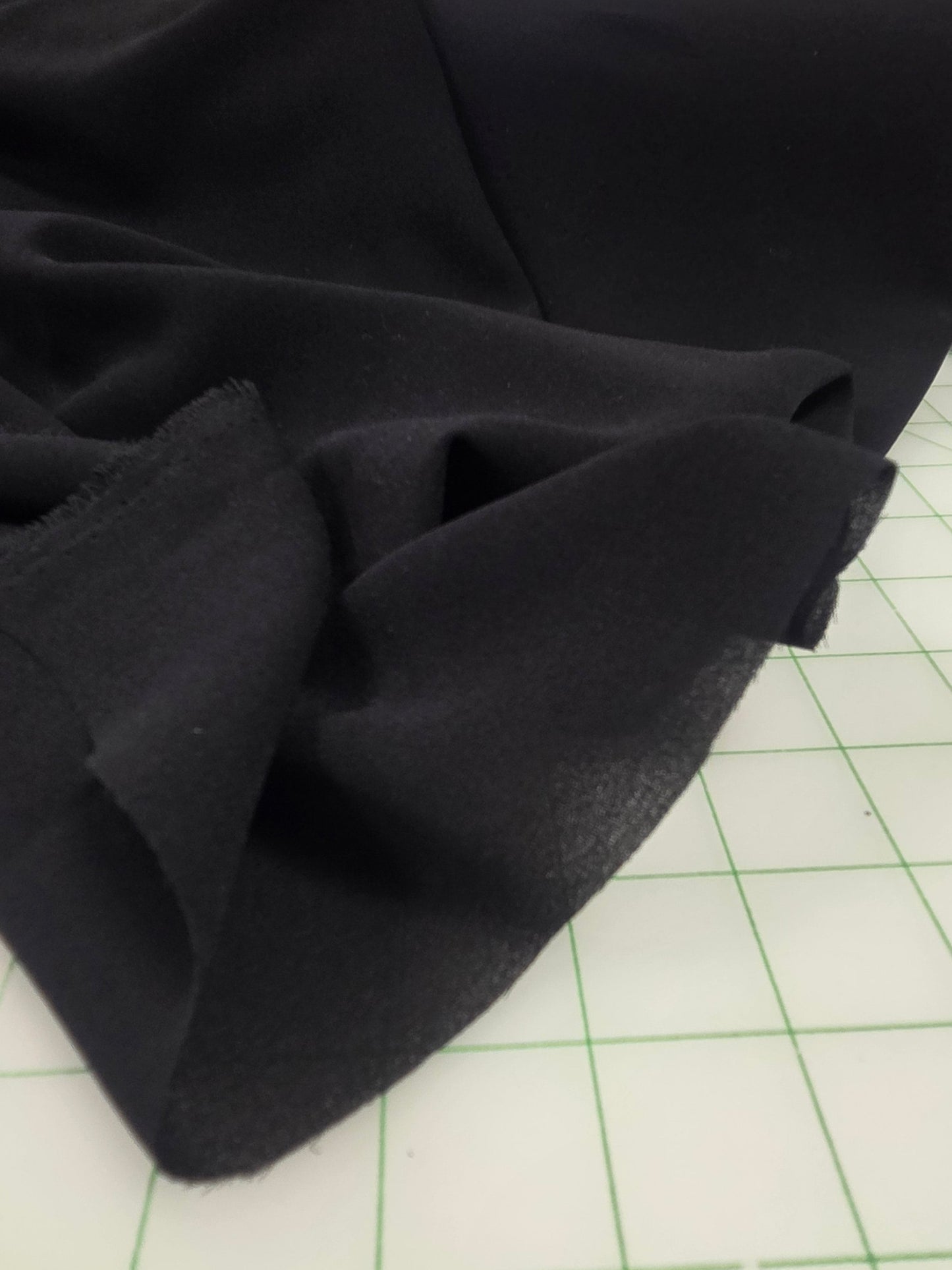Special Occasion Black Luxe Georgette Solid Woven OEKO TEX 3.8oz- by the yard