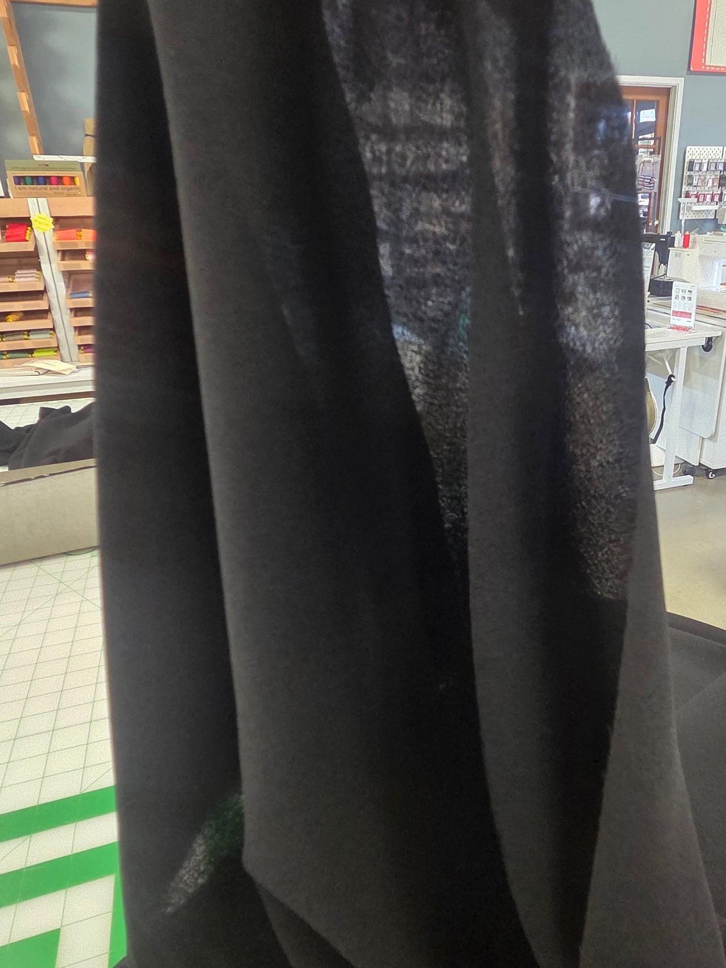 Special Occasion Black Luxe Georgette Solid Woven OEKO TEX 3.8oz- by the yard
