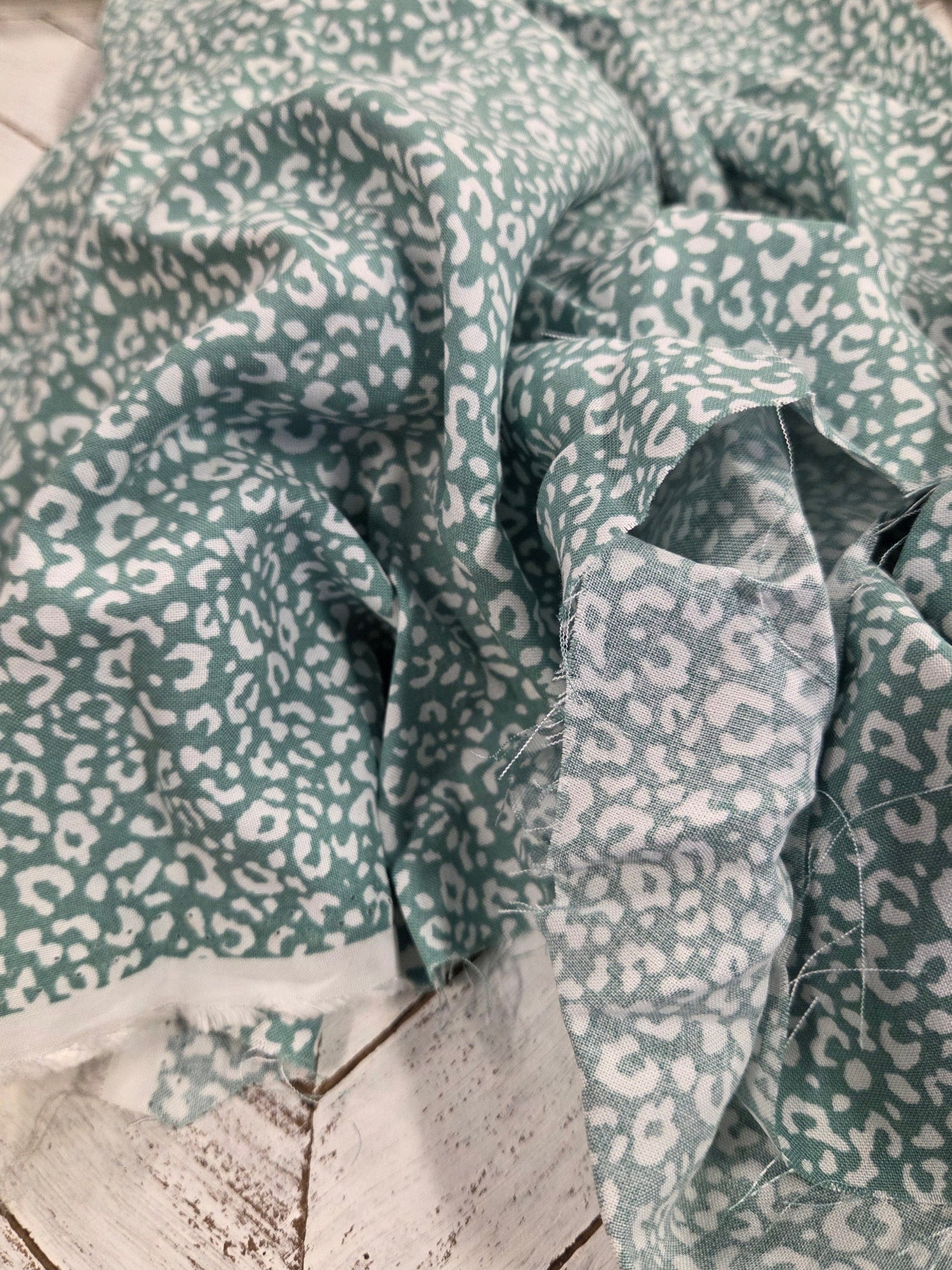 rayon challis animal print