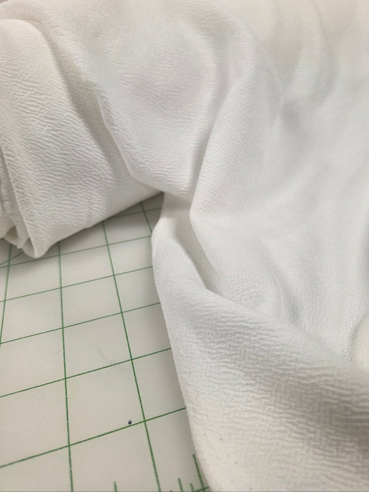 Designer LA  Deadstock Liverpool White Knit Solid- by the yard