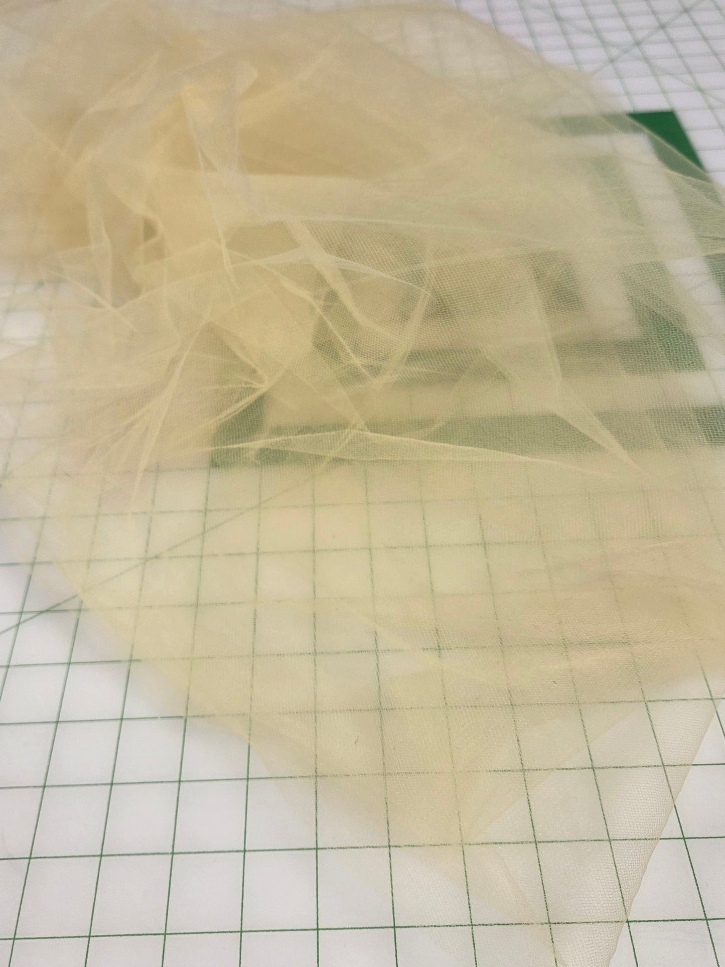 Designer Deadstock Marigold Tulle Netting 108" inches Wide Solid Woven- by the yard