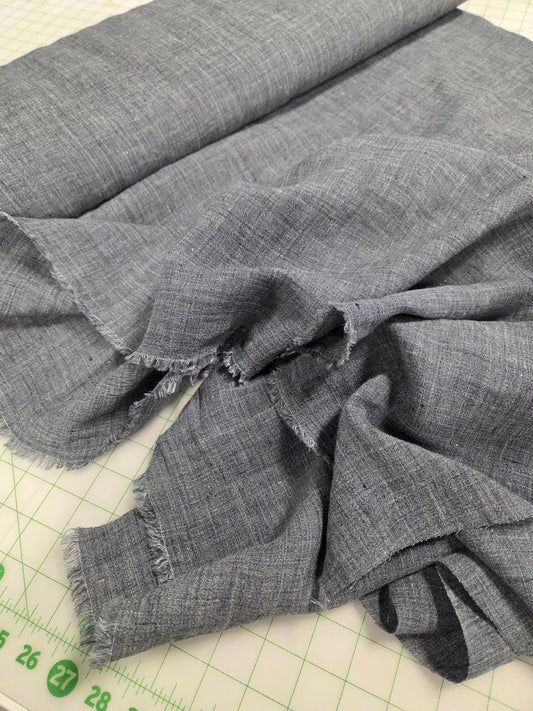 two tone variegated linen woven solid for garment making