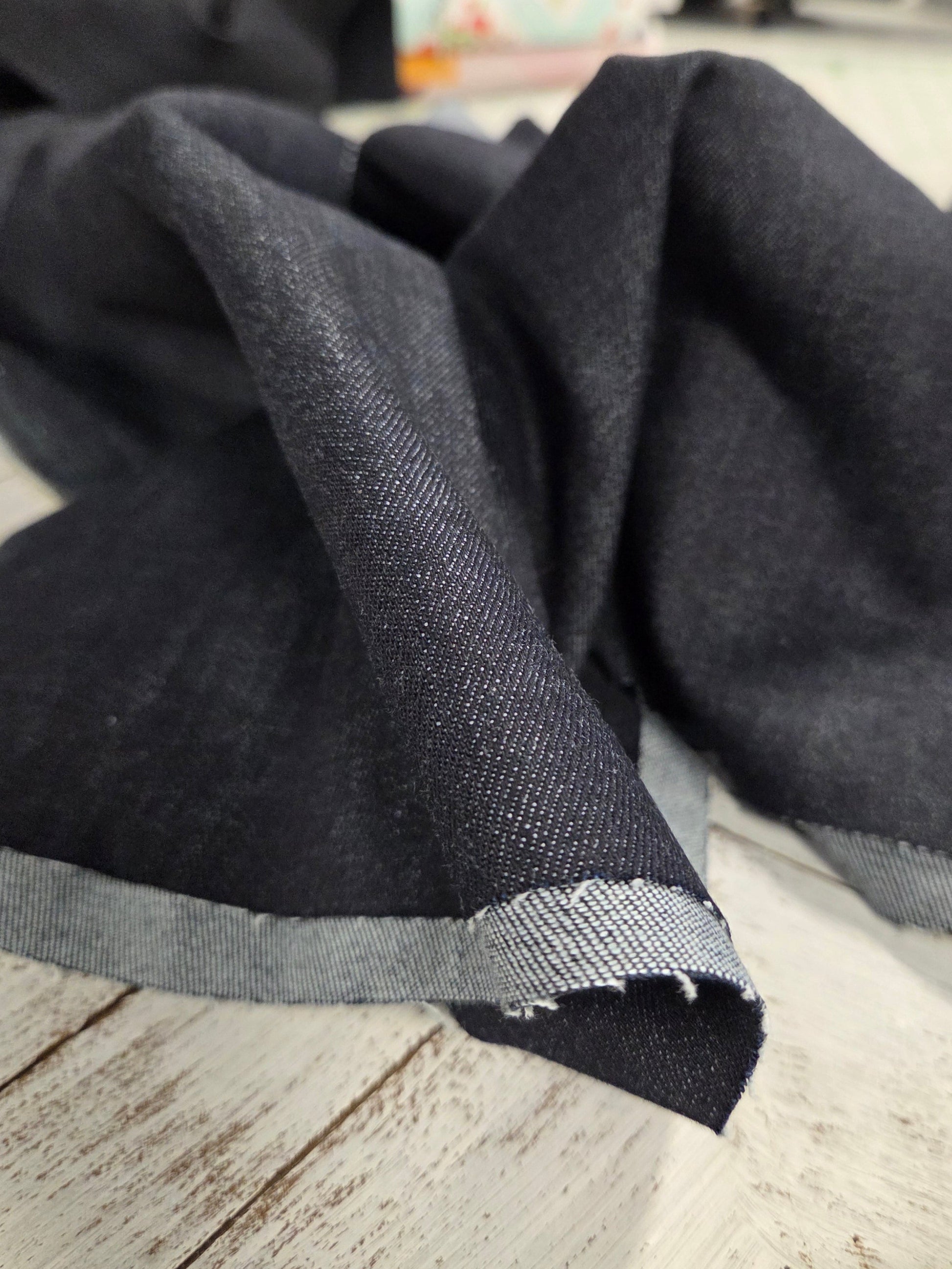 apparel denim fabric by the yard. stretch denim