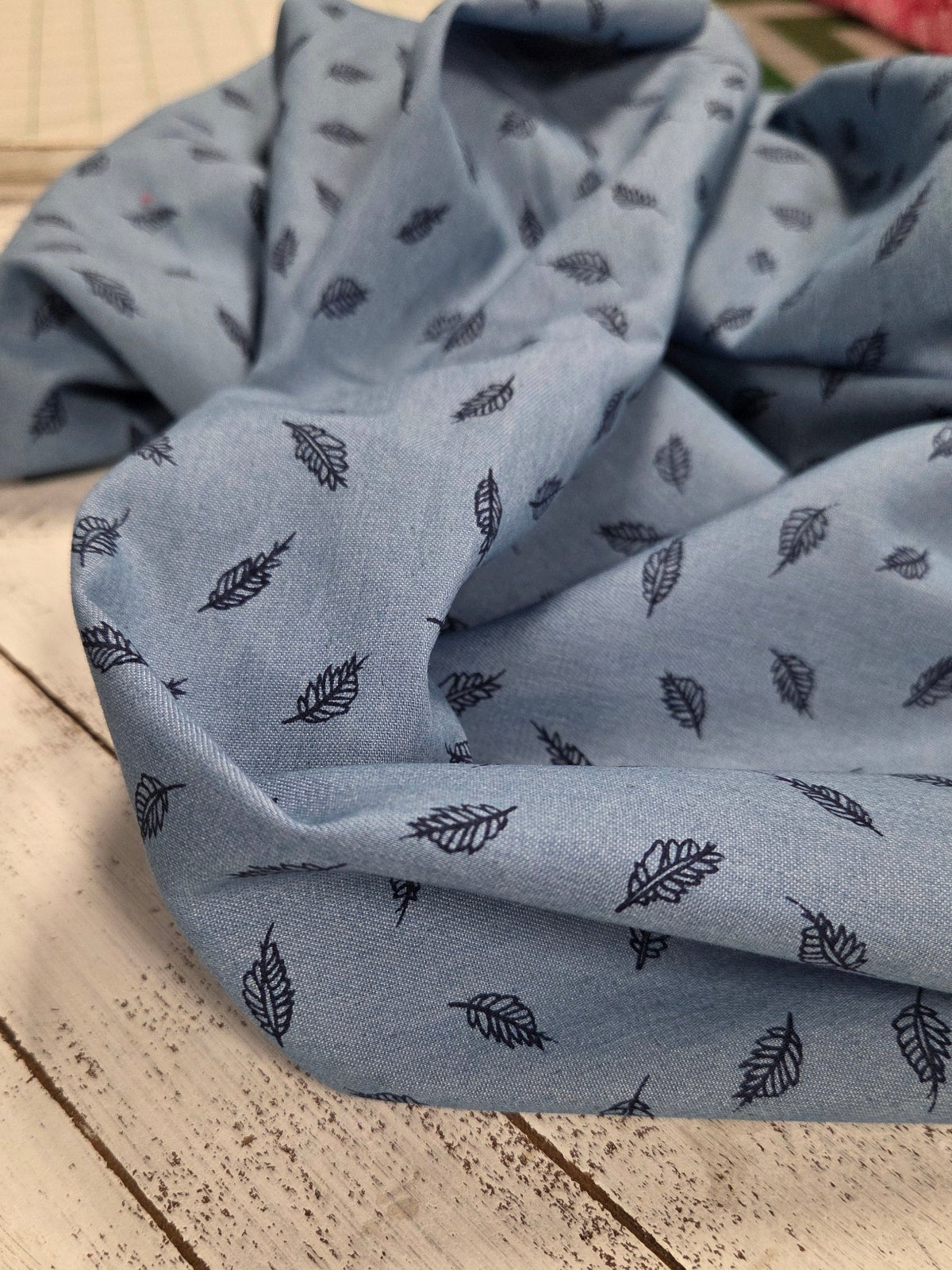 chambray blend woven by the yard