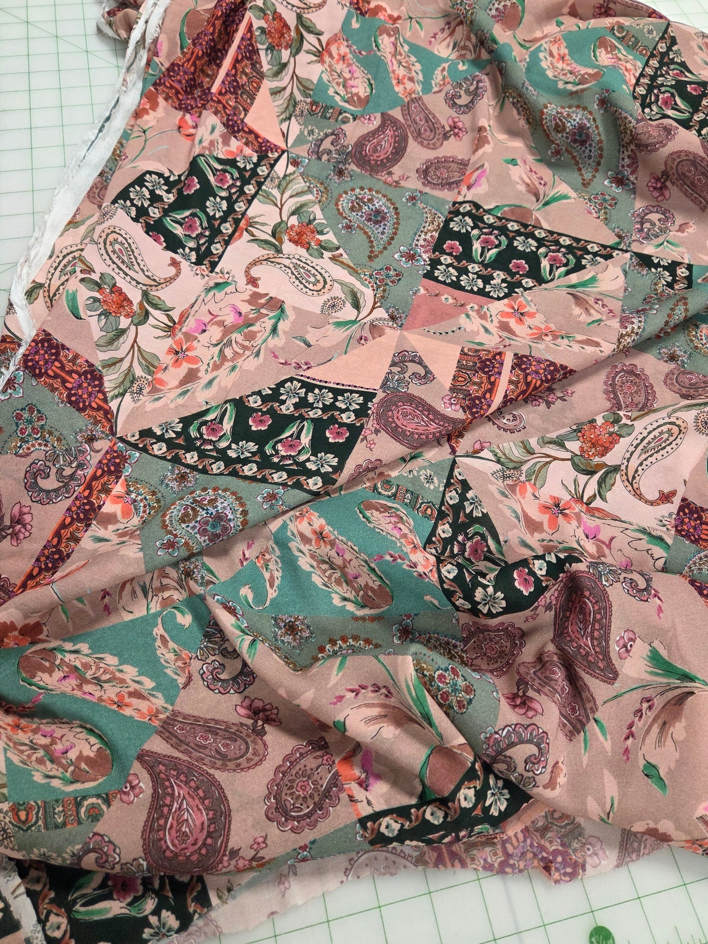 designer deadstock italian bohemian print