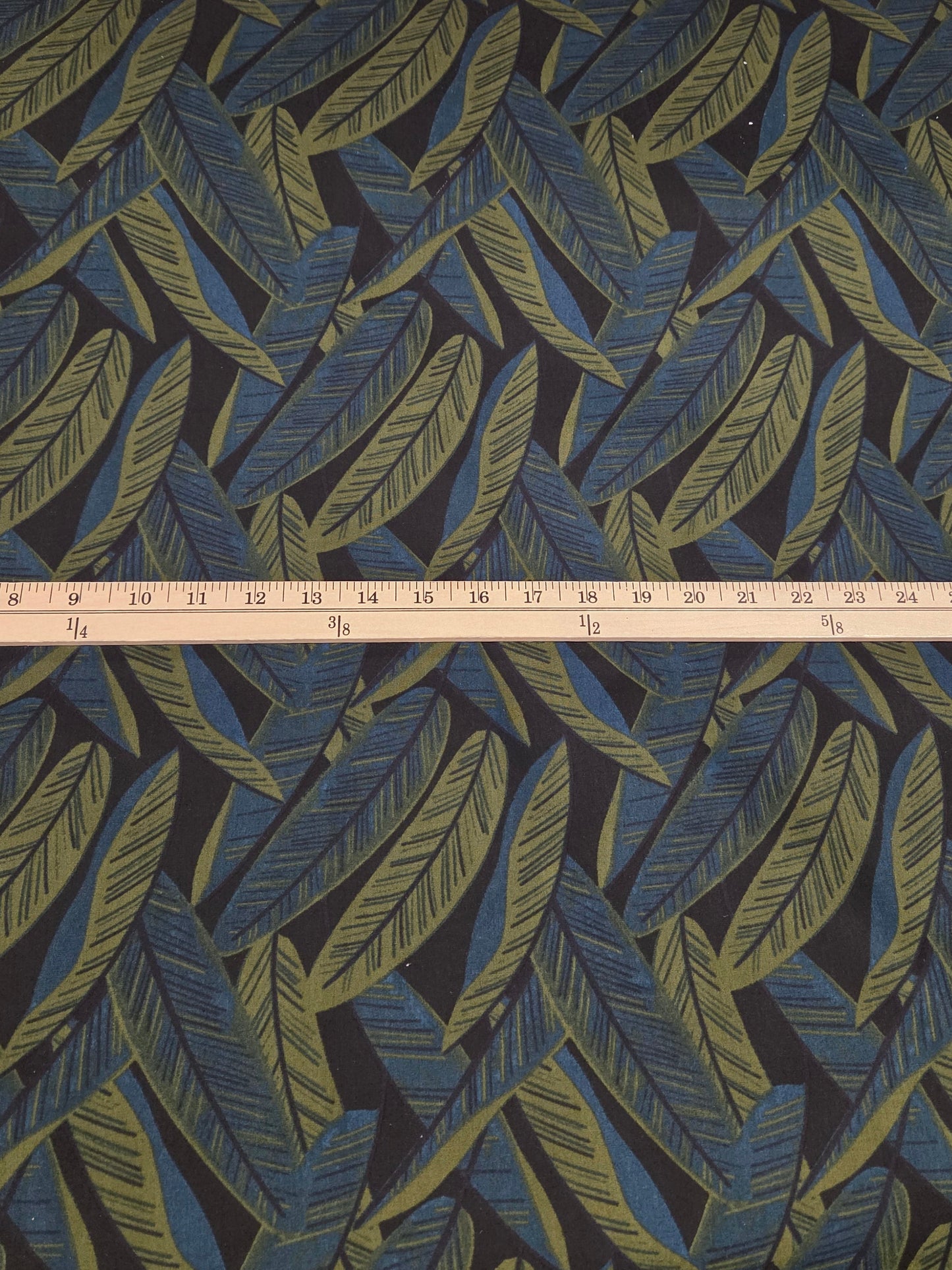 Japan Fabrics: Sevenberry Cotton Sheeting Resortwear Foliage Woven - by the yard