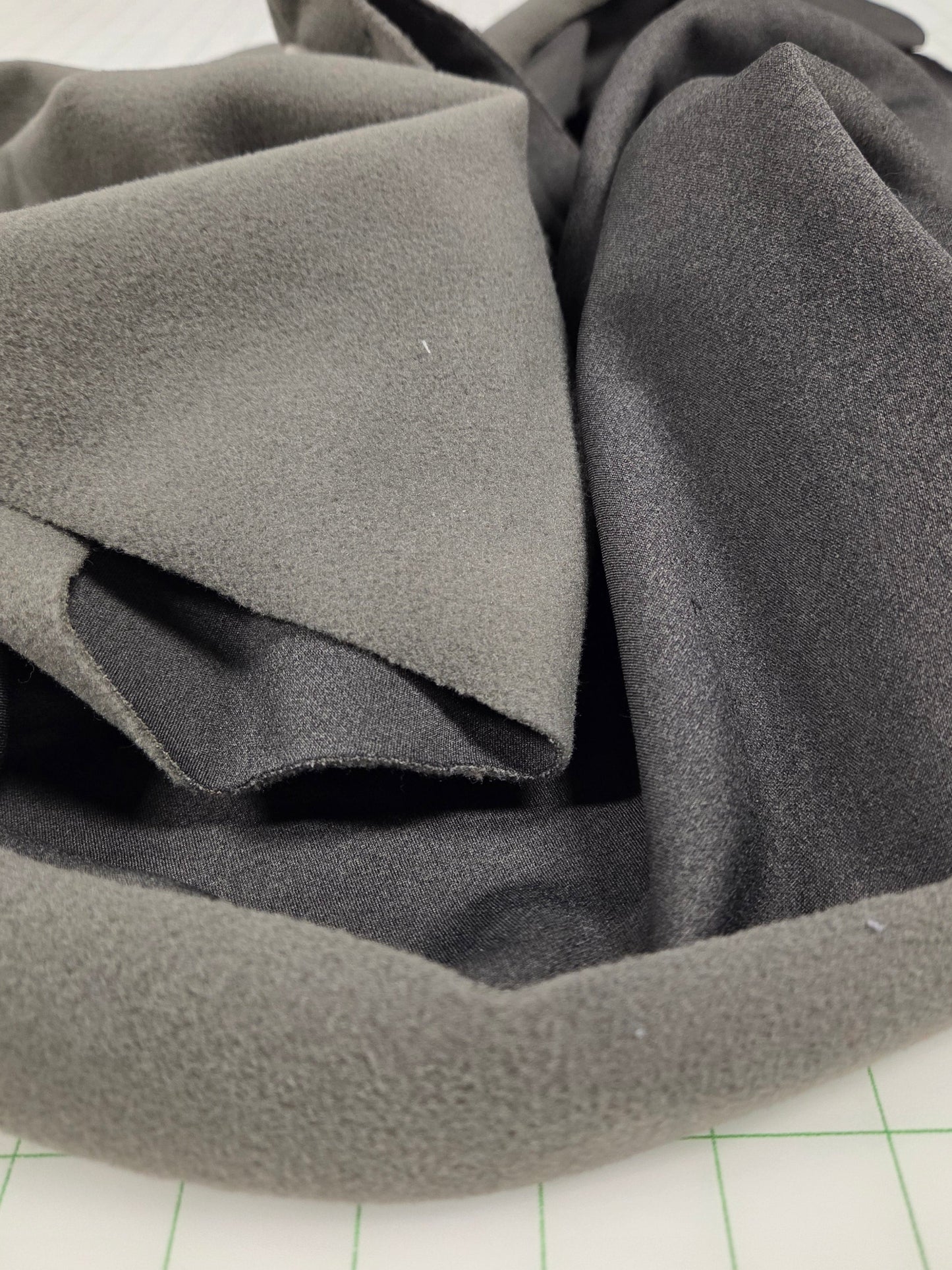 sweatshirt fleece gray shell fleece solid by the yard for garment making