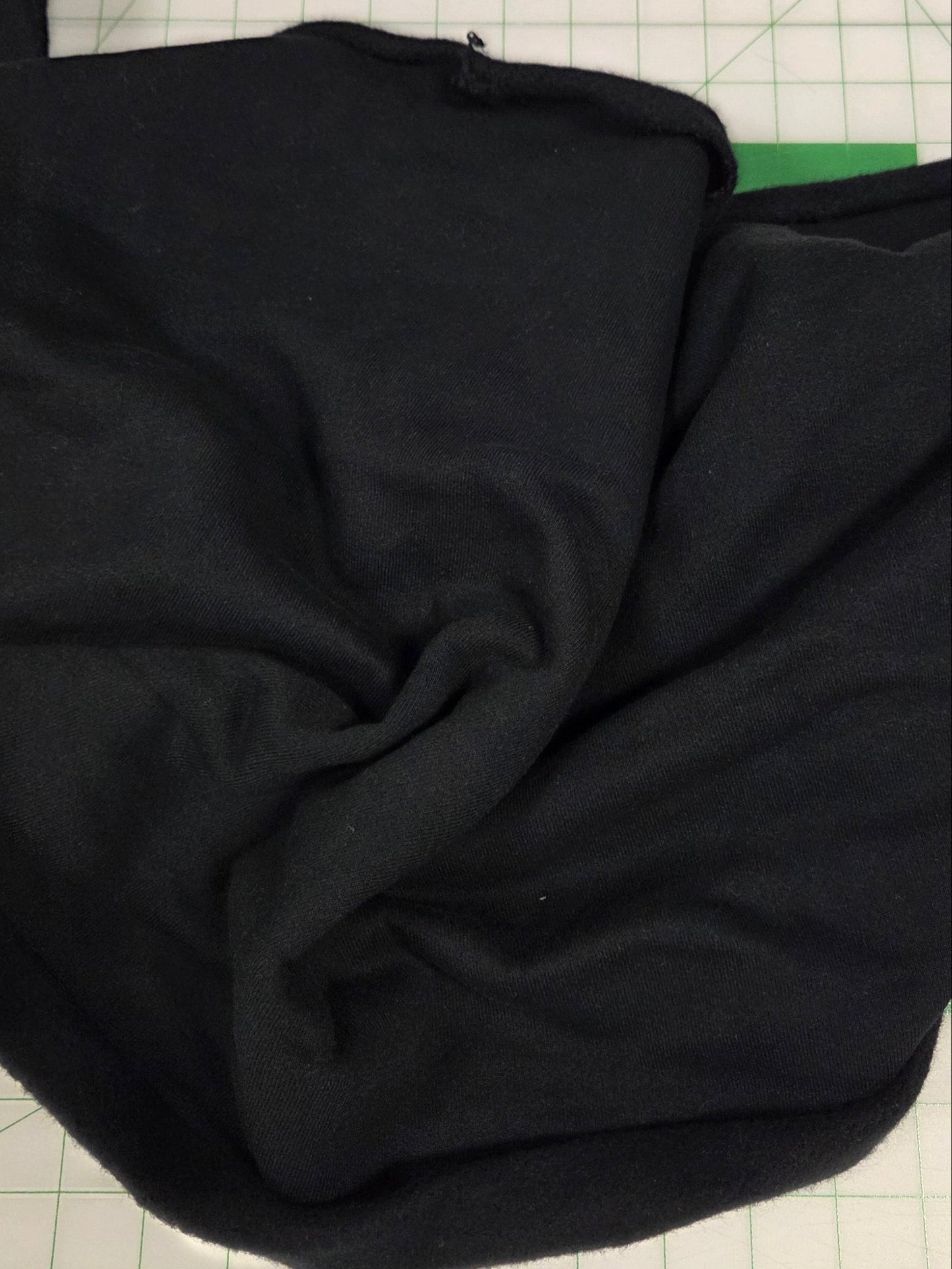 COTTON SWEATSHIRT FLEECE BLACK