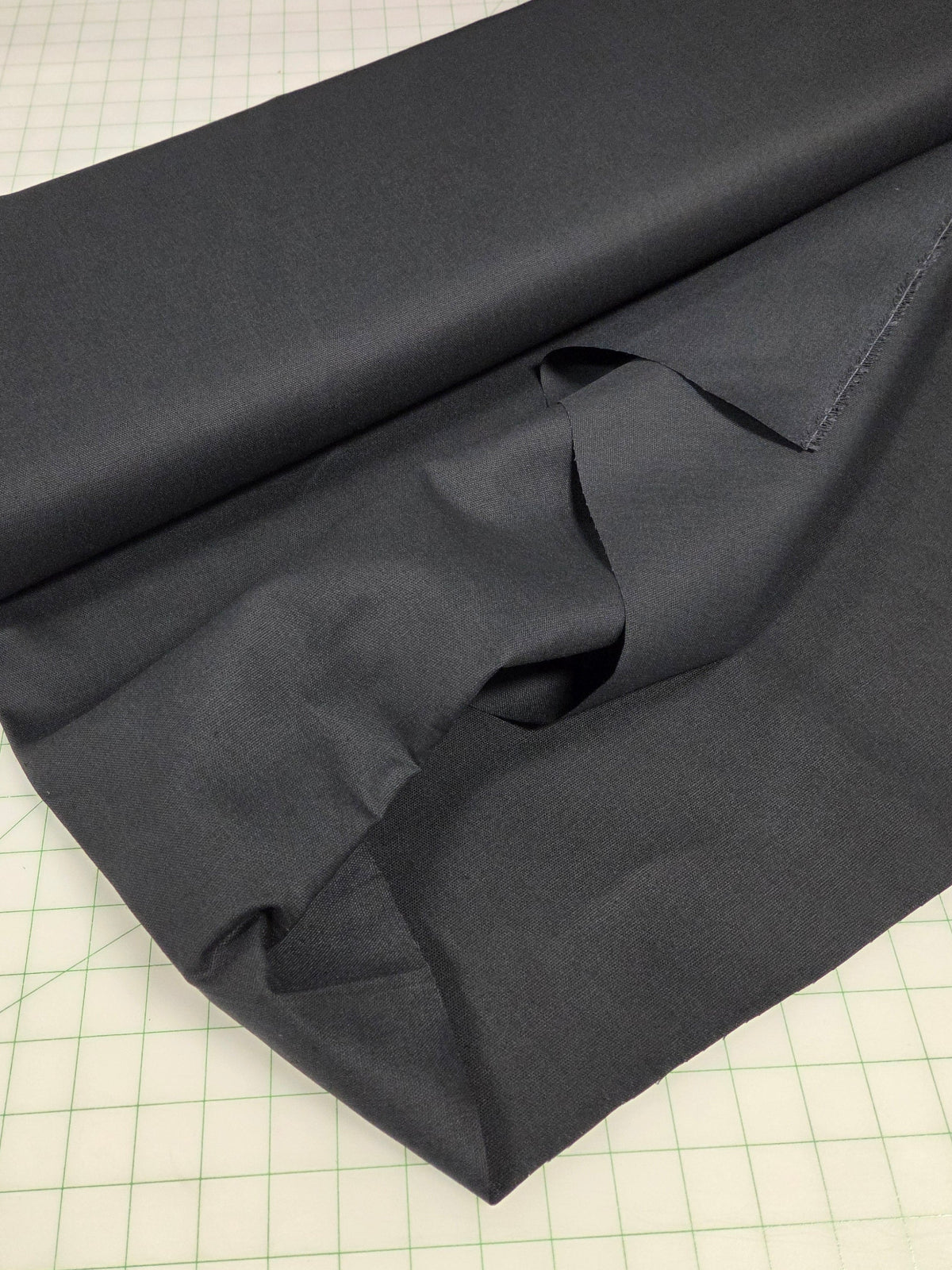 cotton canvas black retail fabric by the yard
