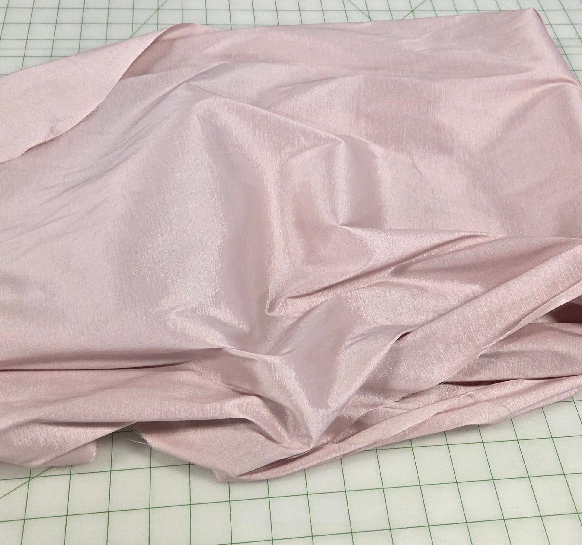 stretch taffeta solid woven deadstock