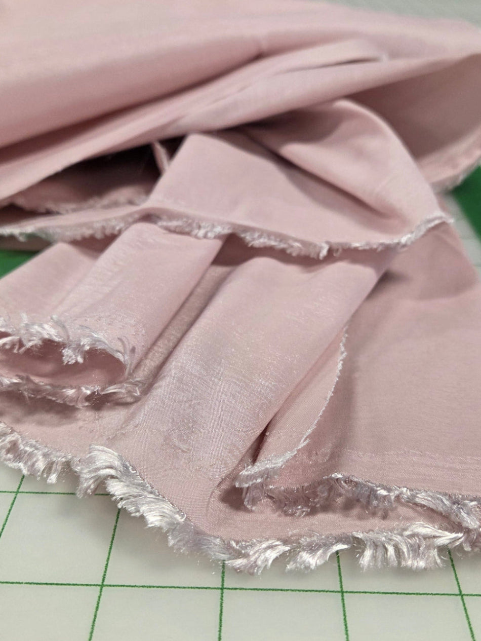 stretch taffeta pink ballet slipper woven