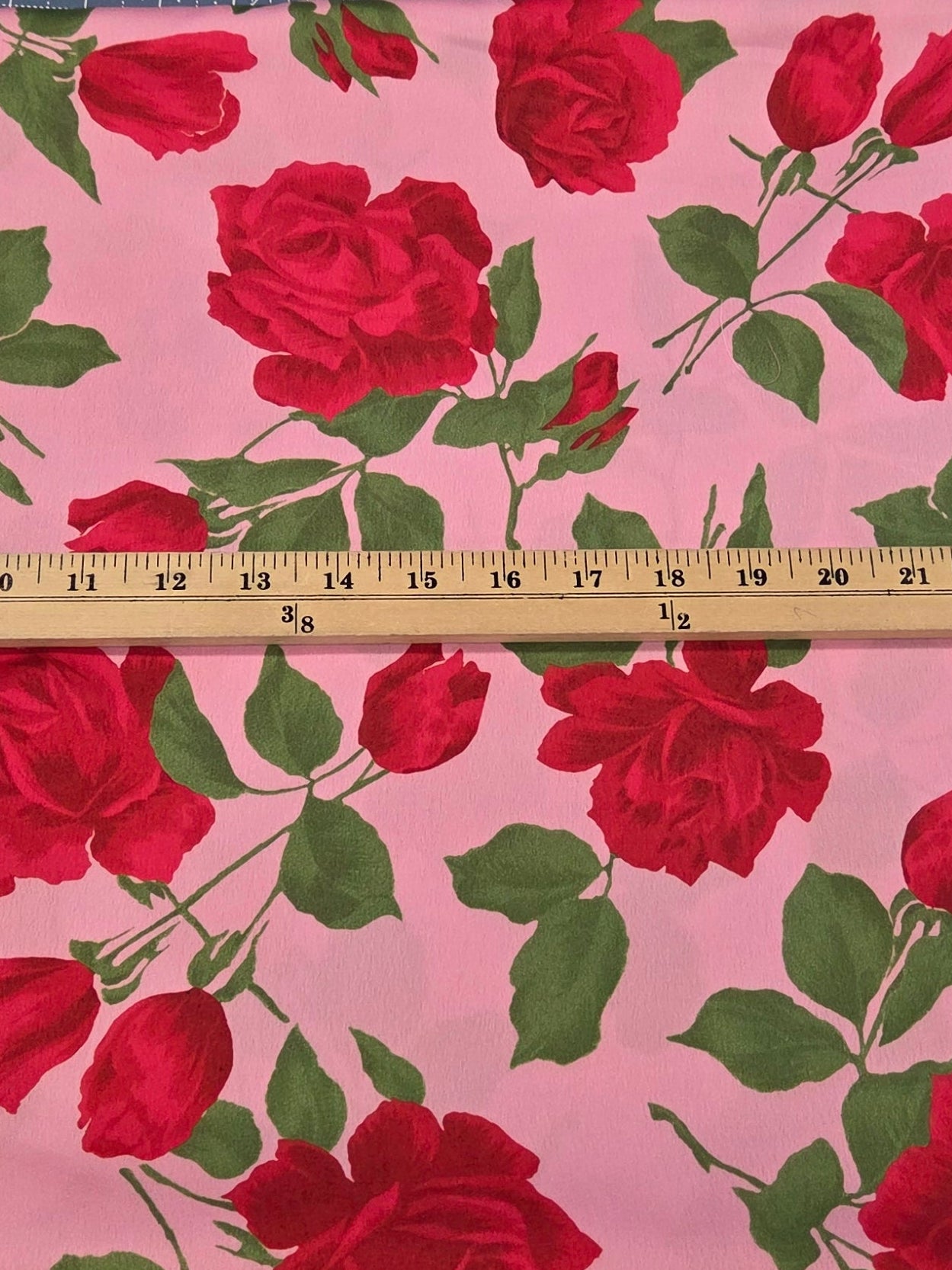 fashion fabric floral woven with pink and red for garment making sewing. LA Finch fabrics by the yard