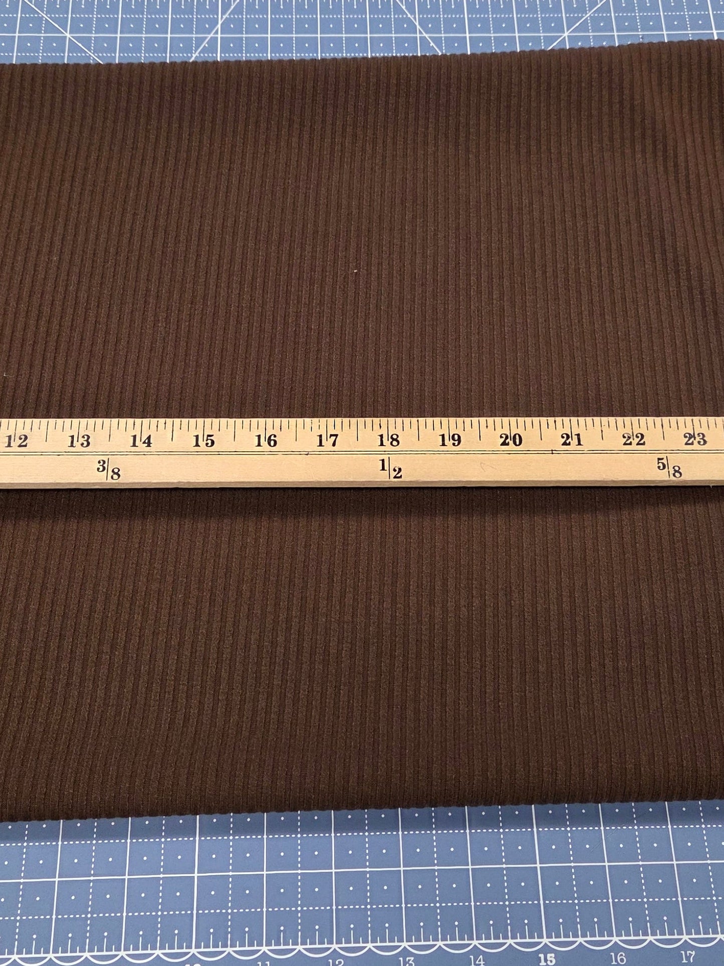 chocolate rib knit solid for garment making