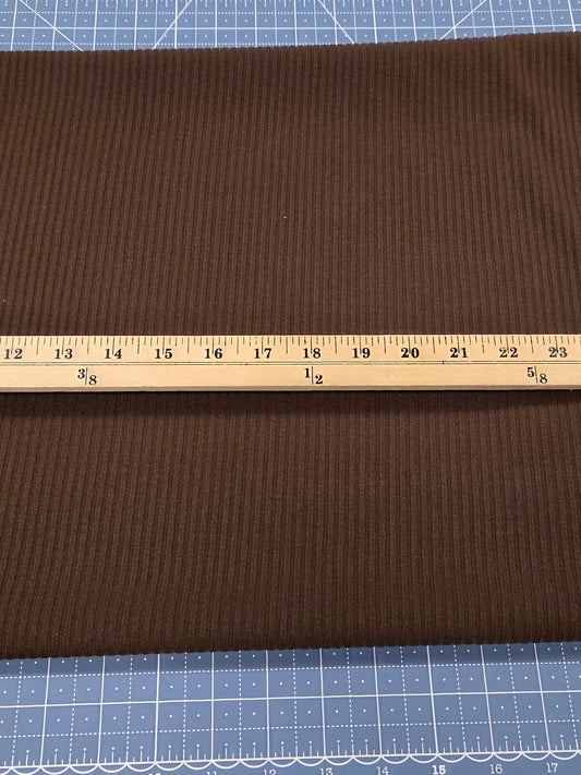 chocolate rib knit solid for garment making
