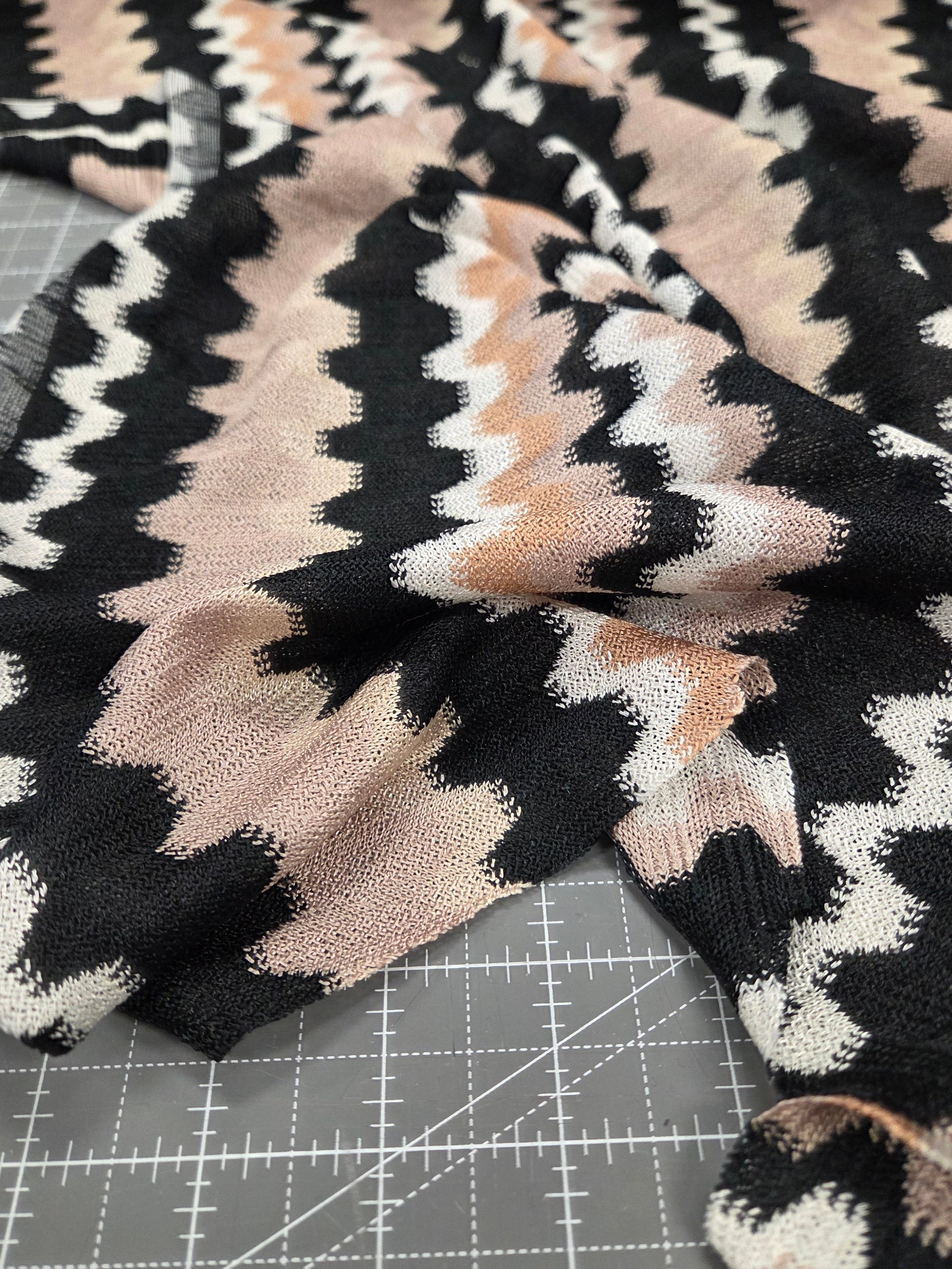 open weave crochet poly spandex knit