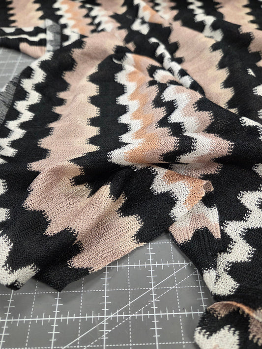 open weave crochet poly spandex knit