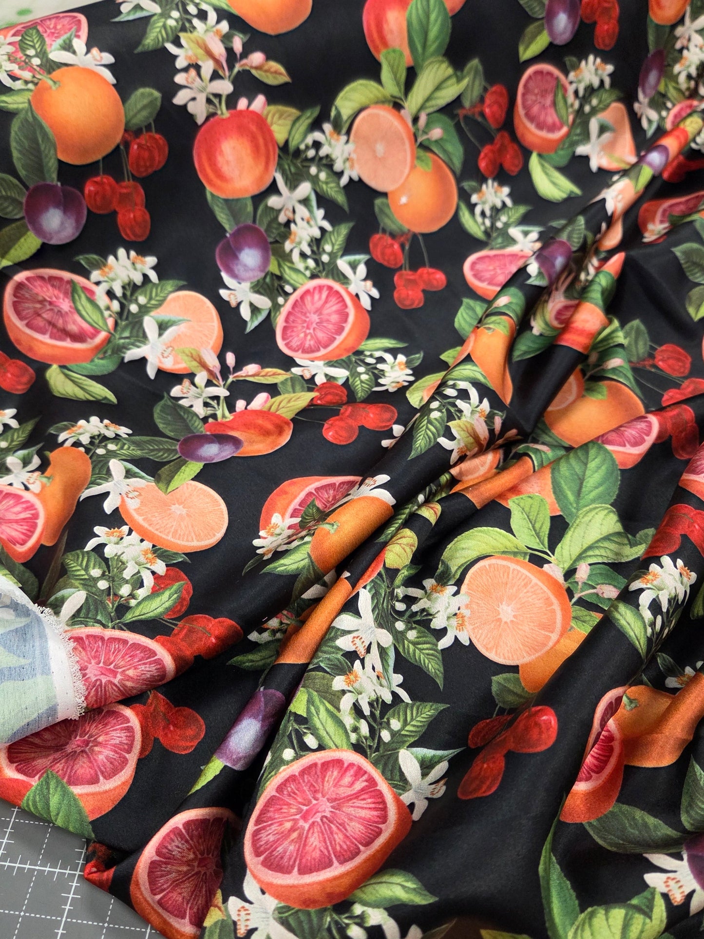 sangria tropical print woven