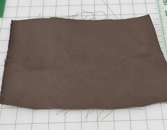 Designer Deadstock Gray Brown 100% Cotton Canvas 11 oz Solid Woven- by the yard