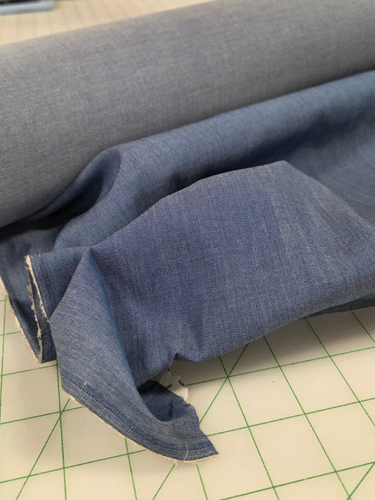 chambray lightweight cotton woven