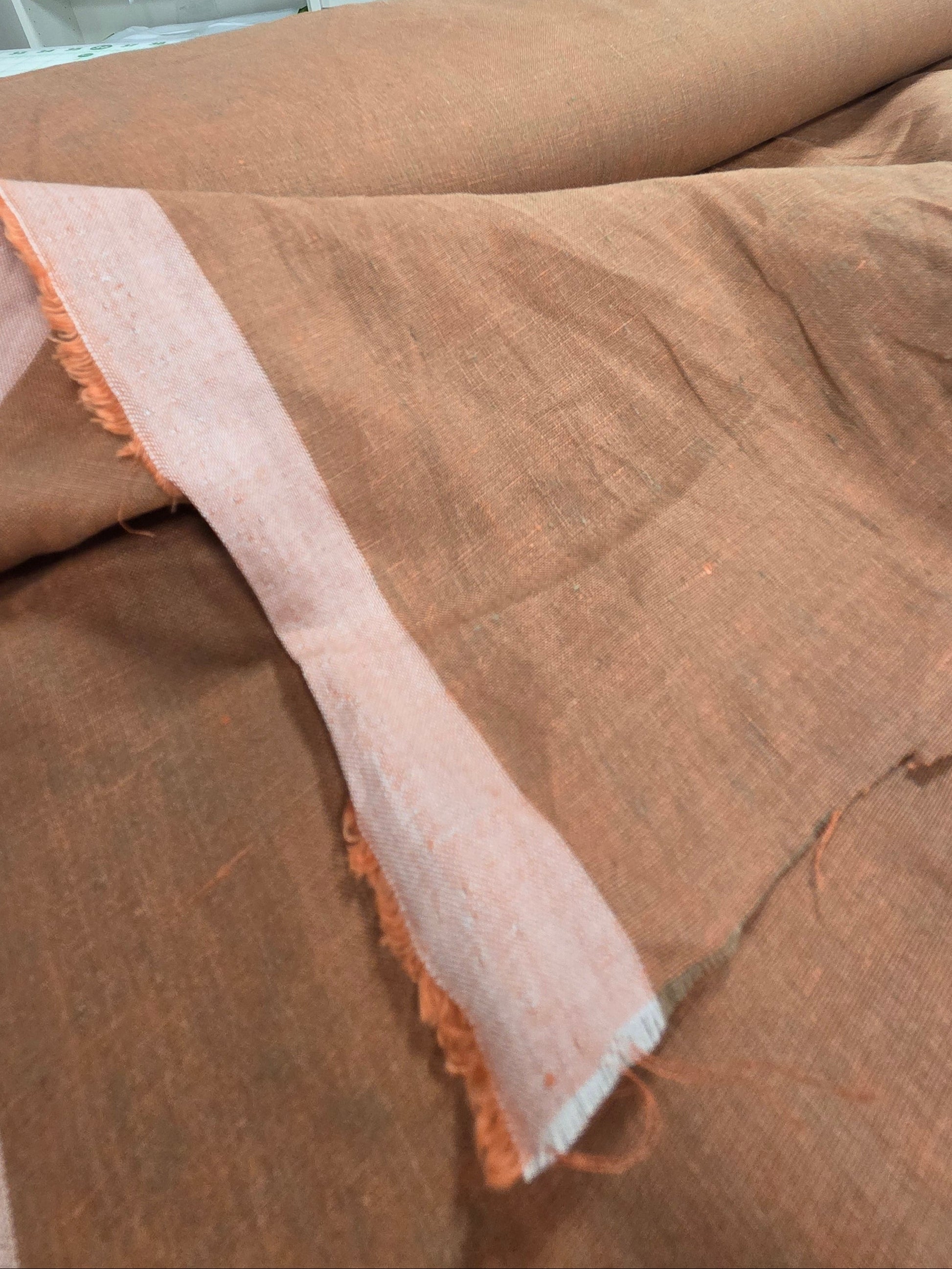 linen two tone look for garment making