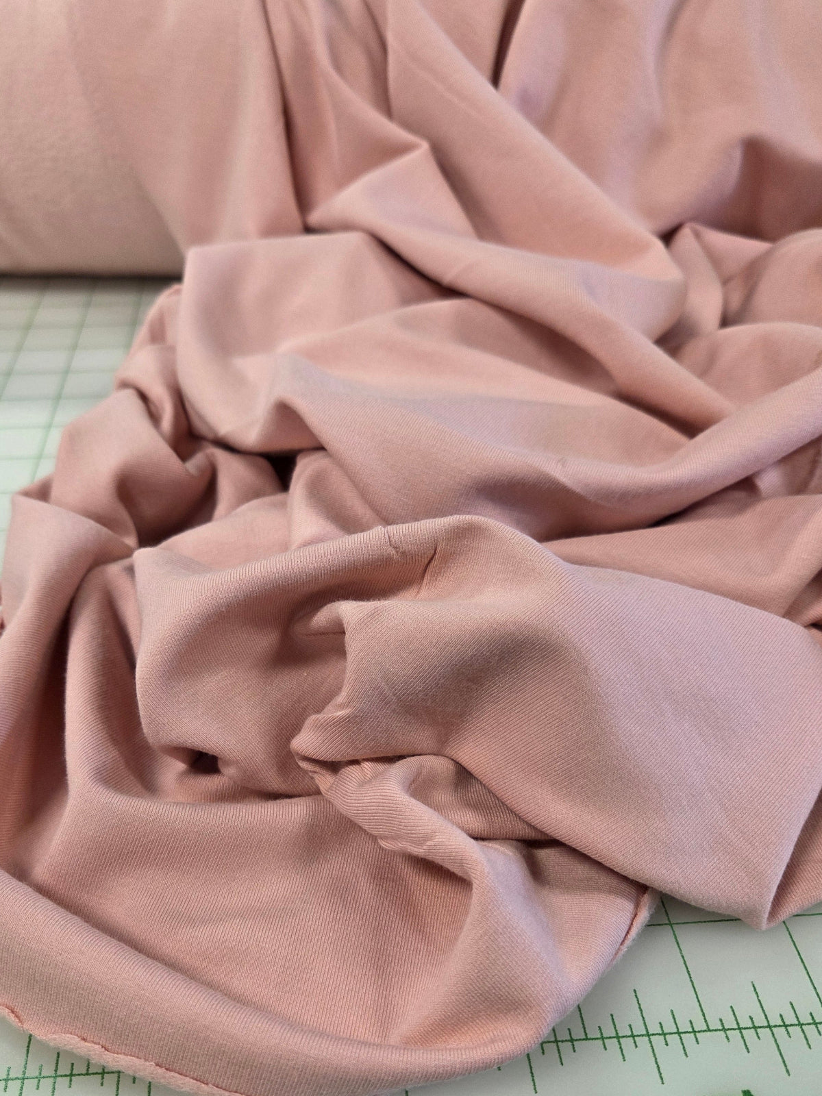 sweatshirt fleece solid fabric by the yard blush knit