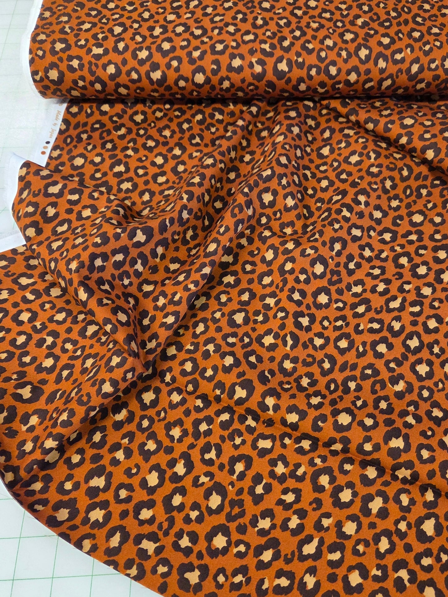 Japan Fabrics: Sevenberry Cotton Animal Leopard  Print Broadcloth 110 GSM Woven- by the yard