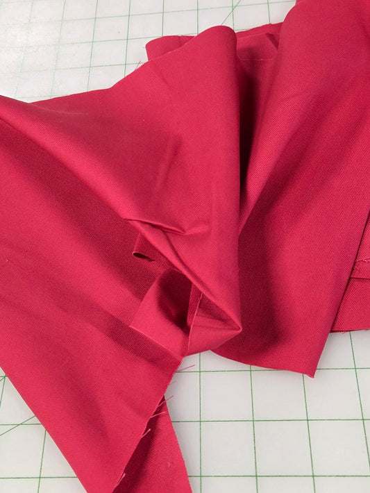 raspberry oxford cotton woven