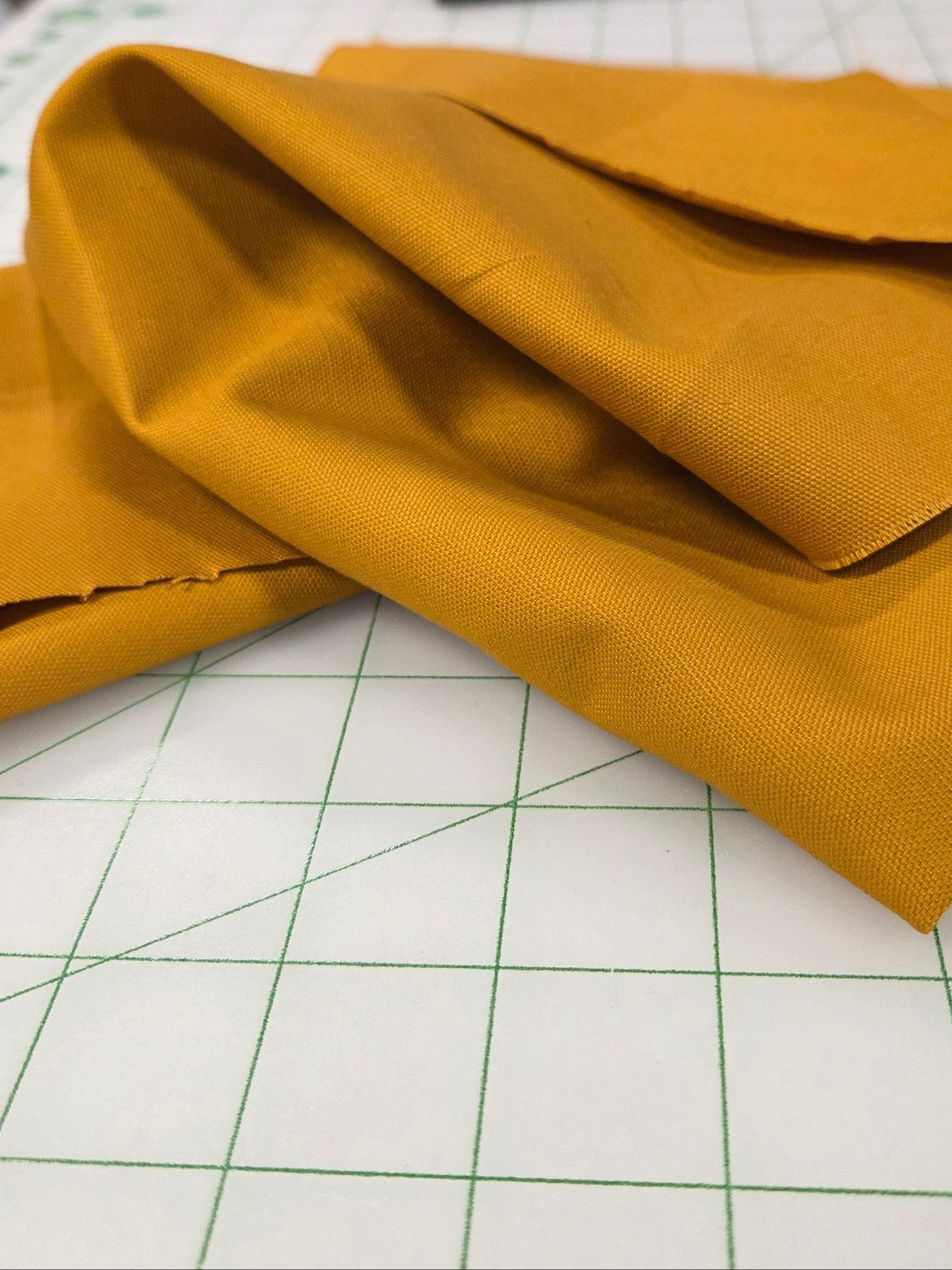 Japan Fabric: Golden Cotton Oxford Canvas Solid Woven- by the yard