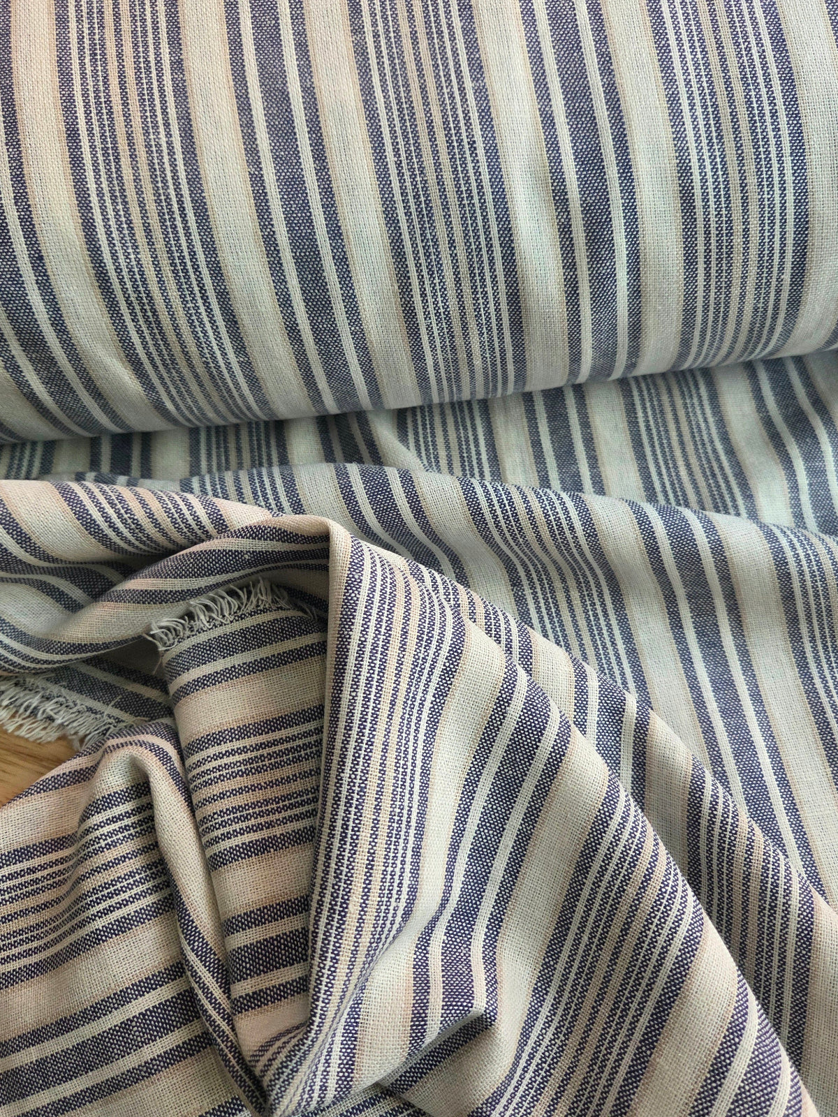 multi-stripe fabric by the yard
