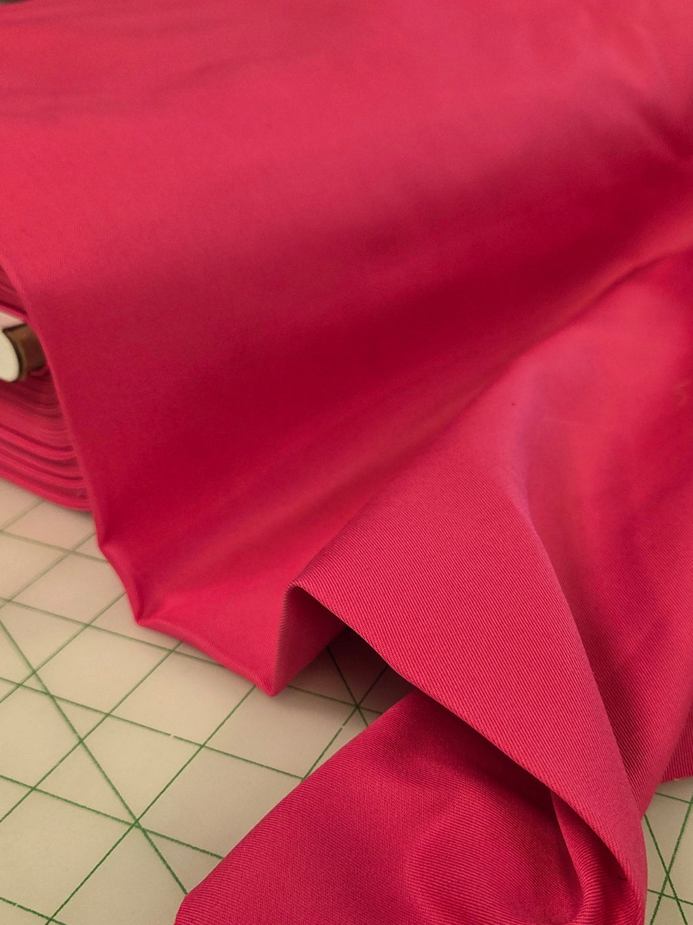 pink cotton twill deadstock solid for garment making