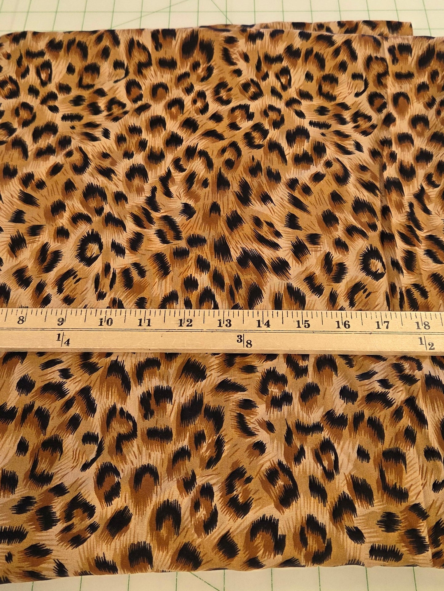Fashion Rayon Challis Animal Leopard Brwon and Black Woven- by the yard