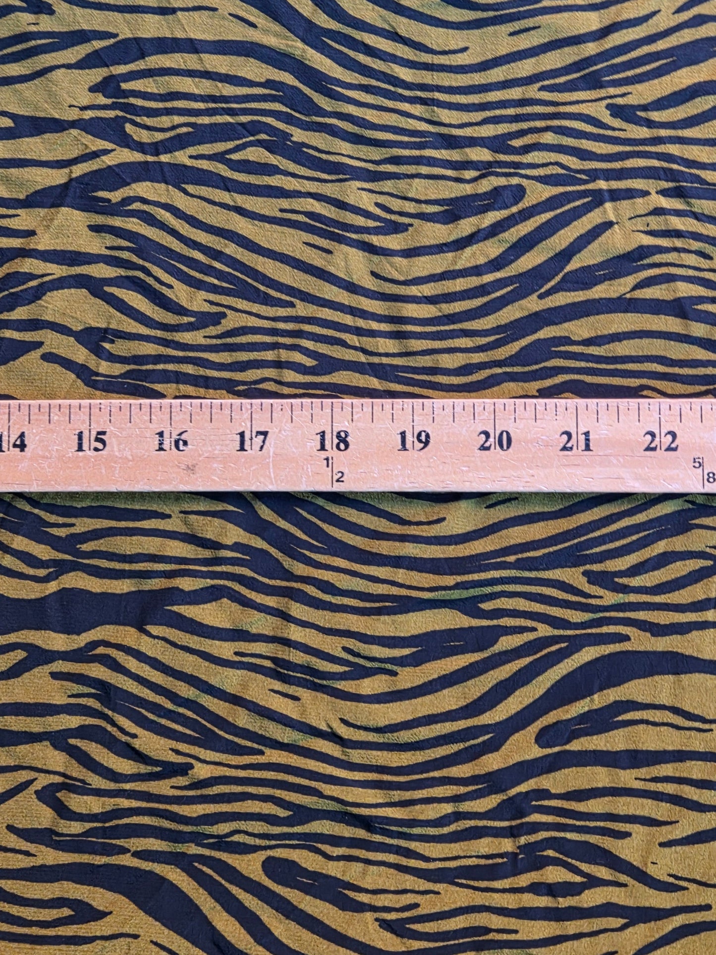 zebra rayon crepe print woven