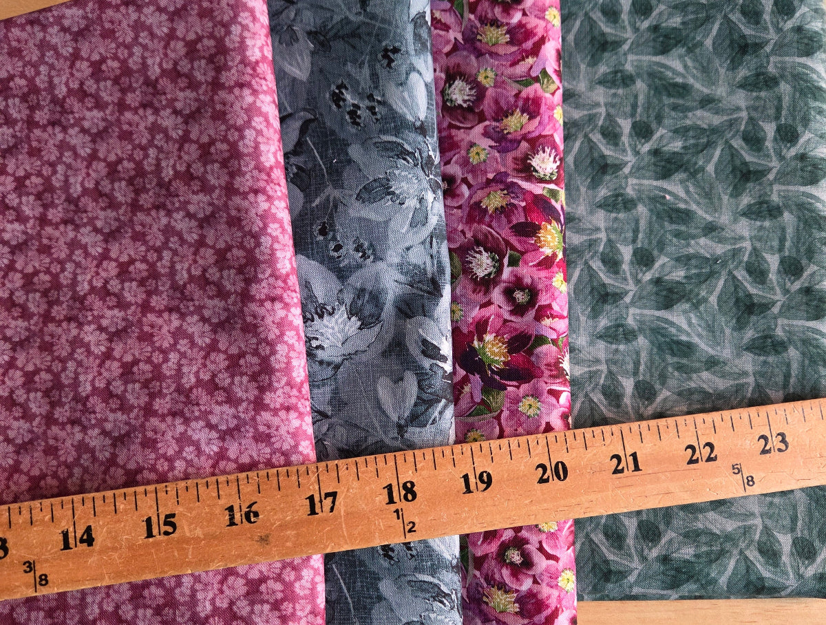 Online Quilting Bundle: 4  Yards of Lush and Lavish by Elsie Ess- As Pictured ( 4 looks)
