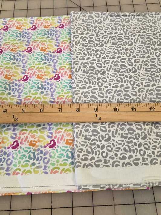 Online Quilting Bundle: 2 yards of Animal Prints by Dear Stella Pammie Jane Design Cotton Wovens- As pictured 2 looks